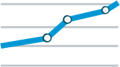 Financial graph icon